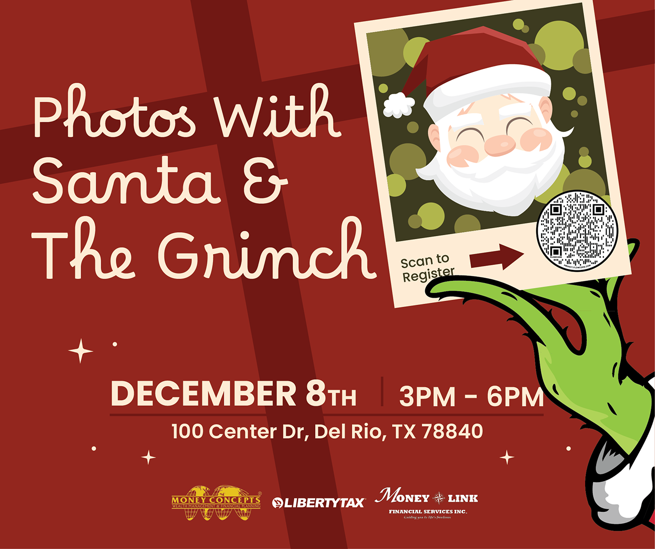 Photos with Santa & the Grinch